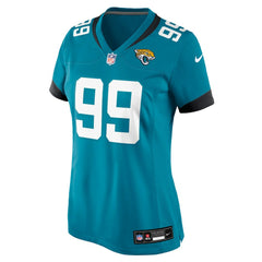 Austin Johnson Jacksonville Jaguars Women's Team Game Jersey - Teal Jerseys