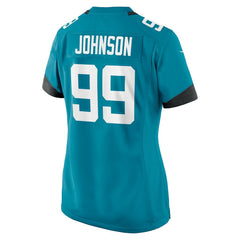 Austin Johnson Jacksonville Jaguars Women's Team Game Jersey - Teal Jerseys