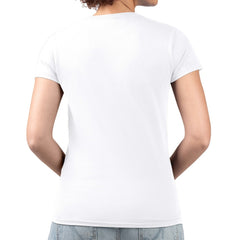 Cincinnati Reds G-III 4Her by Carl Banks Women's Metallic Drop Lightweight V-Neck T-Shirt - White T-shirts