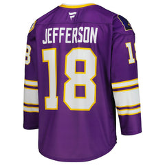 Justin Jefferson Minnesota Vikings Hockey Jersey - Purple Jerseys