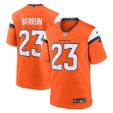 Jahdae Barron Denver Broncos Team Game Jersey - Orange Jerseys