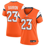 Jahdae Barron Denver Broncos Women's Team Game Jersey - Orange Jerseys