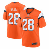 Tyler Badie Denver Broncos Team Game Jersey - Orange Jerseys