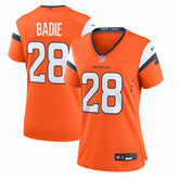 Tyler Badie Denver Broncos Women's Team Game Jersey - Orange Jerseys
