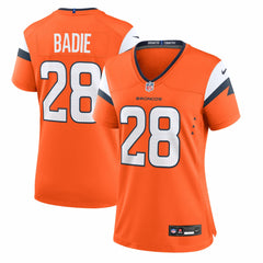 Tyler Badie Denver Broncos Women's Team Game Jersey - Orange Jerseys