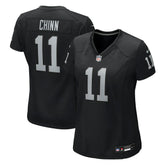 Jeremy Chinn Las Vegas Raiders Women's Team Game Jersey - Black Jerseys