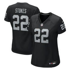 Eric Stokes Las Vegas Raiders Women's Team Game Jersey - Black Jerseys