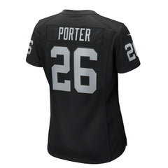 Darien Porter Las Vegas Raiders Women's Team Game Jersey - Black Jerseys