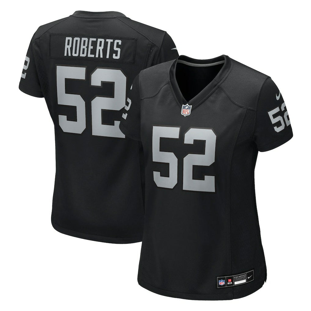Elandon Roberts Las Vegas Raiders Women's Team Game Jersey - Black Jerseys