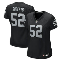 Elandon Roberts Las Vegas Raiders Women's Team Game Jersey - Black Jerseys