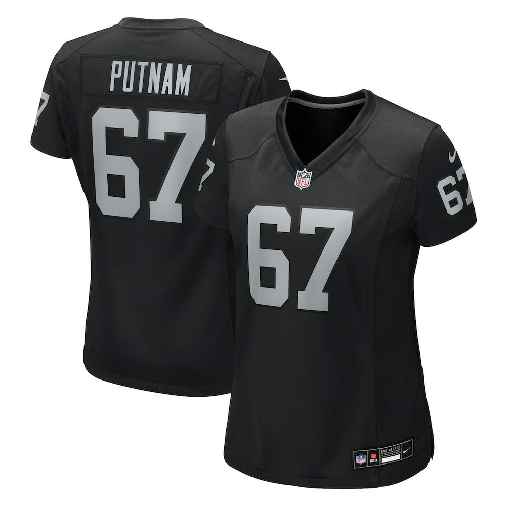 Will Putnam Las Vegas Raiders Women's Team Game Jersey - Black Jerseys