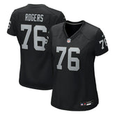 Caleb Rogers Las Vegas Raiders Women's Team Game Jersey - Black Jerseys