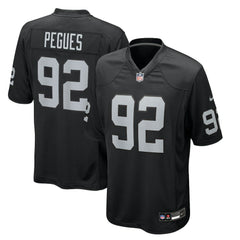 JJ Pegues Las Vegas Raiders Team Game Jersey - Black Jerseys
