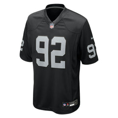 JJ Pegues Las Vegas Raiders Team Game Jersey - Black Jerseys