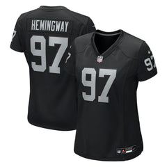 Tonka Hemingway Las Vegas Raiders Women's Team Game Jersey - Black Jerseys