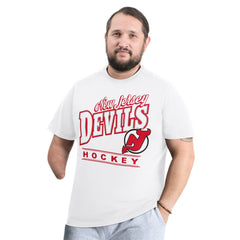 New Jersey Devils G-III Sports by Carl Banks Adaptive Headliner T-Shirt - White | US 203480331