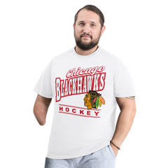 Chicago Blackhawks G-III Sports by Carl Banks Adaptive Headliner T-Shirt - White | US 203480339