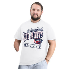 Columbus Blue Jackets G-III Sports by Carl Banks Adaptive Headliner T-Shirt - White | US 203480340