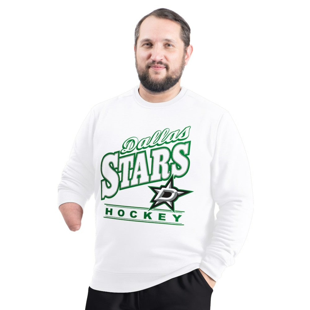 Dallas Stars G-III Sports by Carl Banks Adaptive Headliner Fleece Sweatshirt - White | US 203480348