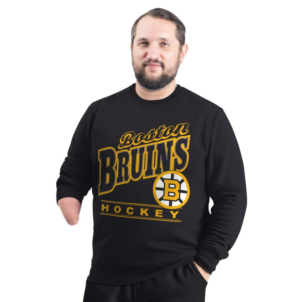 Boston Bruins G-III Sports by Carl Banks Adaptive Headliner Fleece Sweatshirt - Black | US 203480355