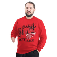 Detroit Red Wings G-III Sports by Carl Banks Adaptive Headliner Fleece Sweatshirt - Red | US 203480383