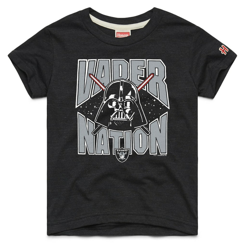 Las Vegas Raiders Homage Youth Star Wars x NFL Tri-Blend T-Shirt - Black T-shirts