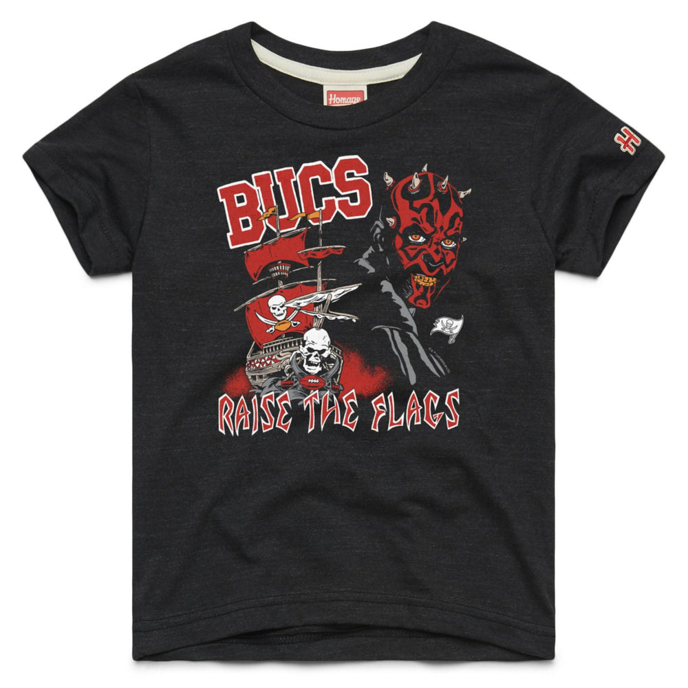 Tampa Bay Buccaneers Homage Youth Star Wars x NFL Tri-Blend T-Shirt - Black T-shirts