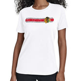 Chicago Blackhawks Starter Women's Team Stripe T-Shirt - White | US 203480837