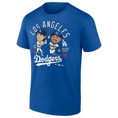Mookie Betts & Shohei Ohtani Los Angeles Dodgers Player Duo T-Shirt - Royal T-shirts