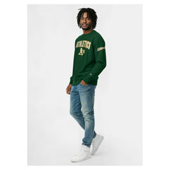 Athletics Champion Reverse Weave Chenille Sweatshirt - Green Sweatshirts