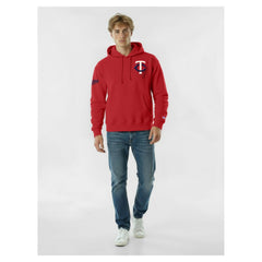 Minnesota Twins Champion Reverse Weave Chenille Hoodie - Red Hoodies