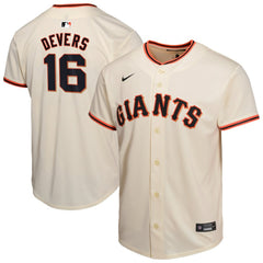 Rafael Devers San Francisco Giants Nike Youth Home Player Game Jersey - Cream Jerseys