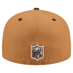 Washington Commanders New Era Two-Tone Walnut 59FIFTY Fitted Hat - Light Brown/Dark Brown Hats