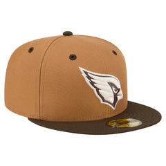 Arizona Cardinals New Era Two-Tone Walnut 59FIFTY Fitted Hat - Light Brown/Dark Brown Hats