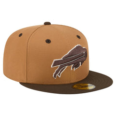 Buffalo Bills New Era Two-Tone Walnut 59FIFTY Fitted Hat - Light Brown/Dark Brown Hats