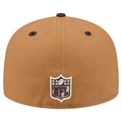 Chicago Bears New Era Two-Tone Walnut 59FIFTY Fitted Hat - Light Brown/Dark Brown Hats