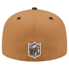 Green Bay Packers New Era Two-Tone Walnut 59FIFTY Fitted Hat - Light Brown/Dark Brown Hats