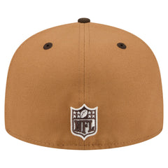 Houston Texans New Era Two-Tone Walnut 59FIFTY Fitted Hat - Light Brown/Dark Brown Hats