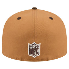 New Orleans Saints New Era Two-Tone Walnut 59FIFTY Fitted Hat - Light Brown/Dark Brown Hats