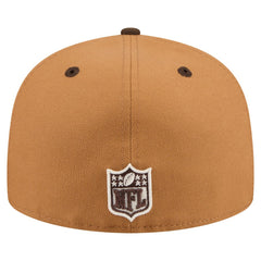 New York Giants New Era Two-Tone Walnut 59FIFTY Fitted Hat - Light Brown/Dark Brown Hats
