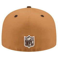 New York Jets New Era Two-Tone Walnut 59FIFTY Fitted Hat - Light Brown/Dark Brown Hats