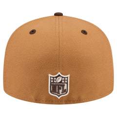 San Francisco 49ers New Era Two-Tone Walnut 59FIFTY Fitted Hat - Light Brown/Dark Brown Hats