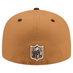 Tennessee Titans New Era Two-Tone Walnut 59FIFTY Fitted Hat - Light Brown/Dark Brown Hats