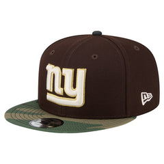 New York Giants Adult Burnt Wood Camo 9FIFTY Snapback Hat - Dark Brown Hats