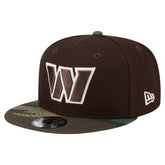 Washington Commanders Adult Burnt Wood Camo 9FIFTY Snapback Hat - Dark Brown Hats