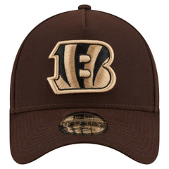 Cincinnati Bengals New Era Burnt Wood A-Frame 9FORTY Adjustable Hat - Dark Brown Hats