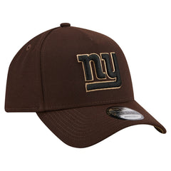 New York Giants New Era Burnt Wood A-Frame 9FORTY Adjustable Hat - Dark Brown Hats