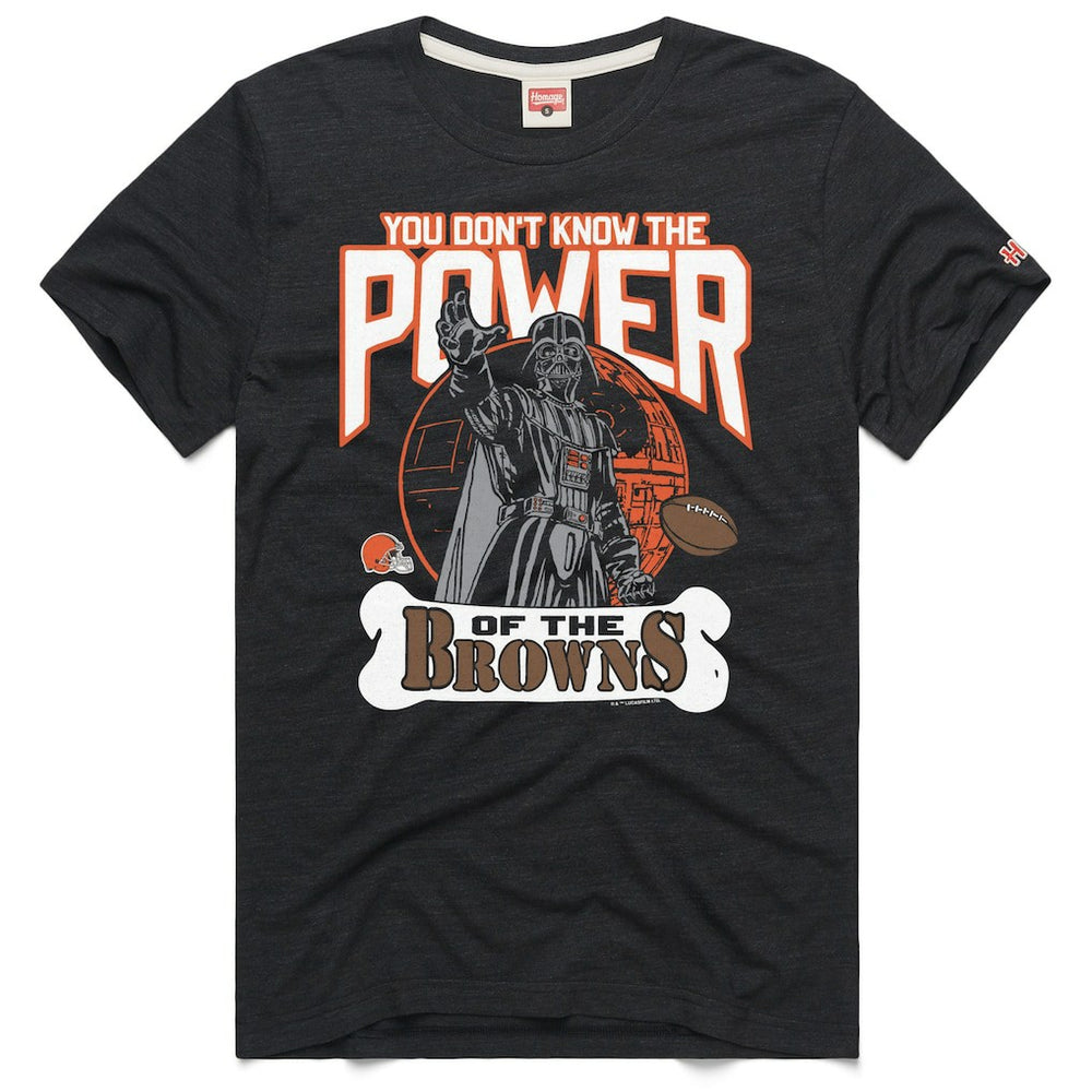 Cleveland Browns Homage Unisex Star Wars x NFL Tri-Blend T-Shirt - Charcoal T-shirts