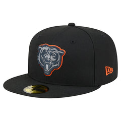 Chicago Bears New Era Color Pop 59FIFTY Fitted Hat - Black Hats