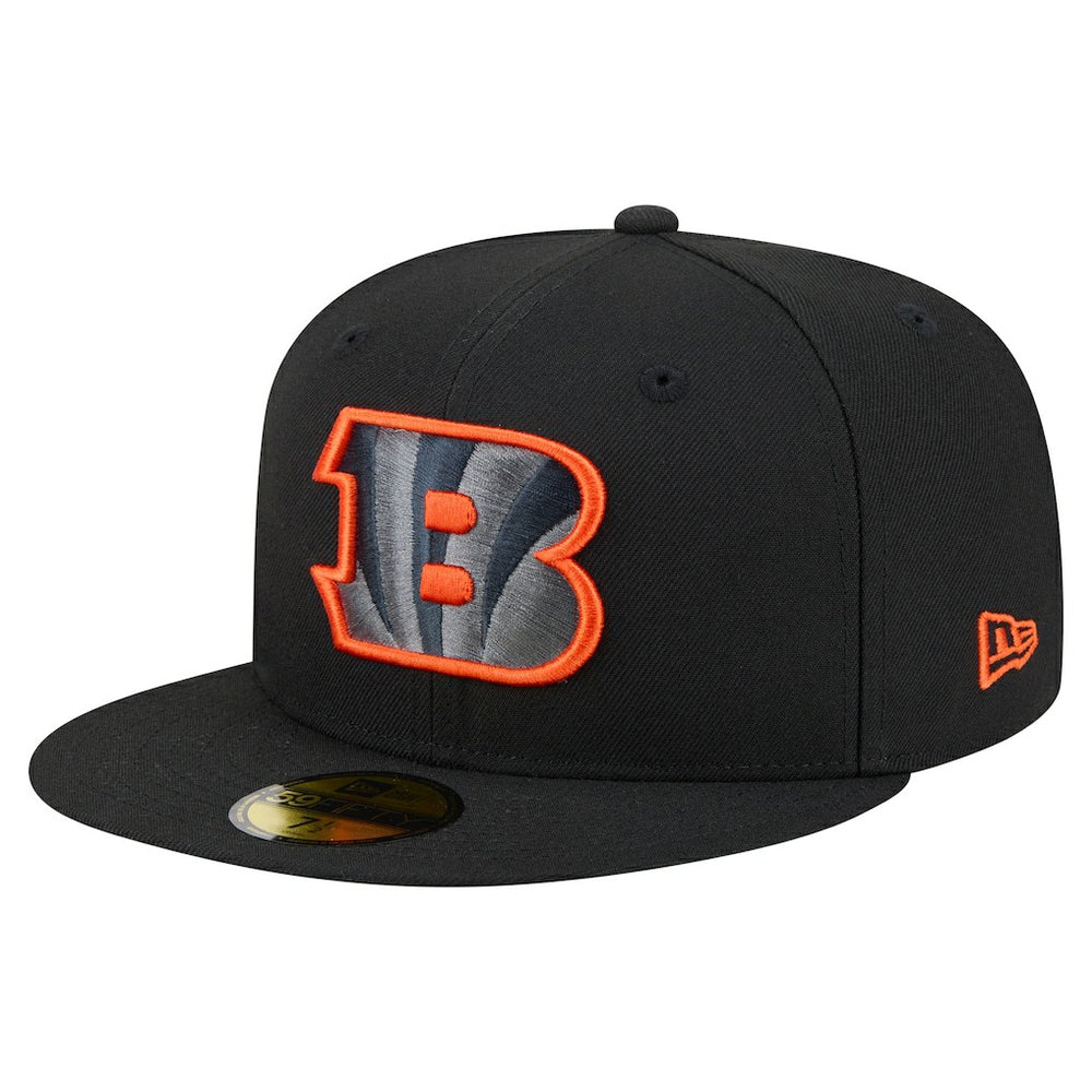 Cincinnati Bengals New Era Color Pop 59FIFTY Fitted Hat - Black Hats